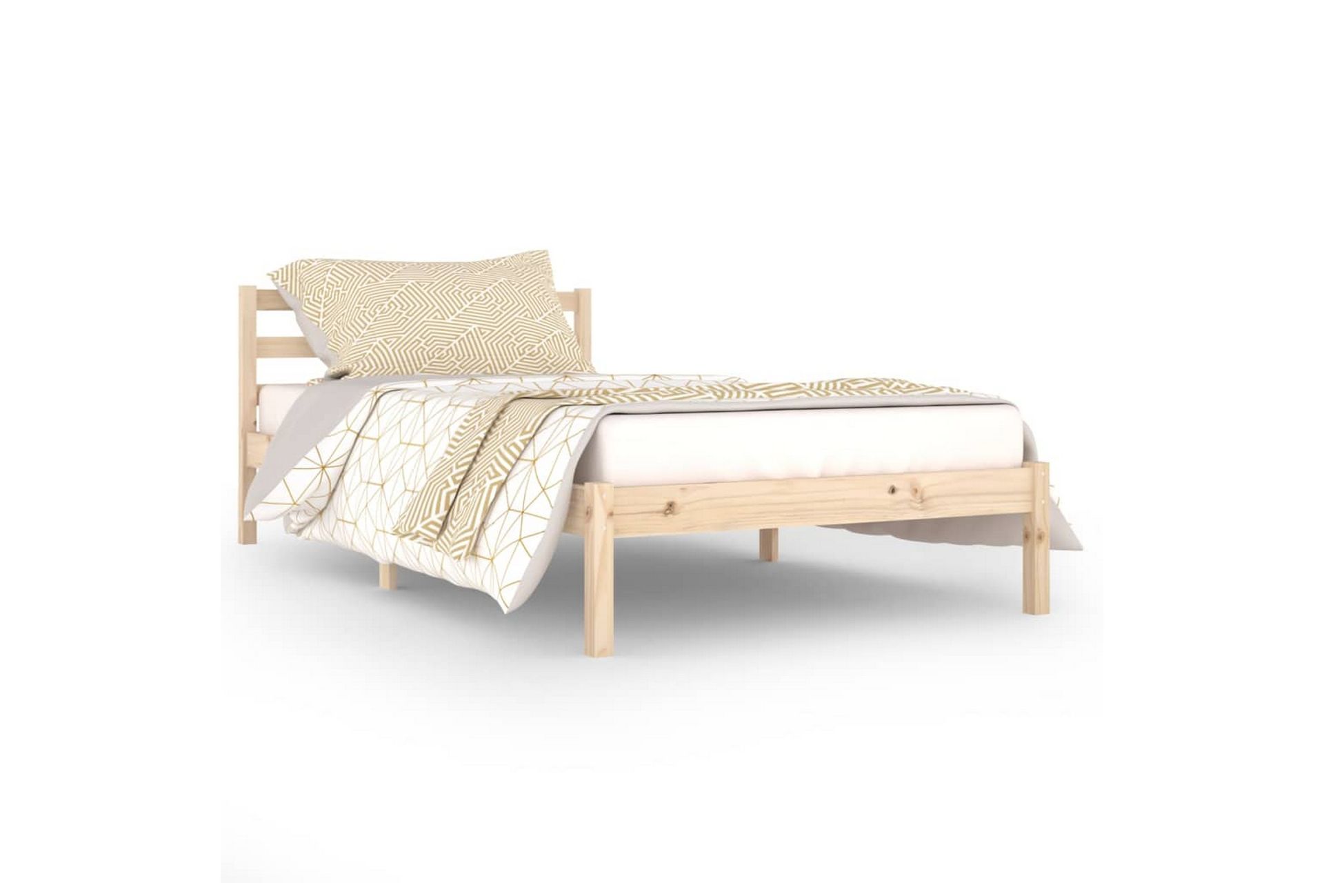 Sengeramme heltre furu 100x200 cm - Brun - Møbler - Senger - Sengeramme & sengestamme