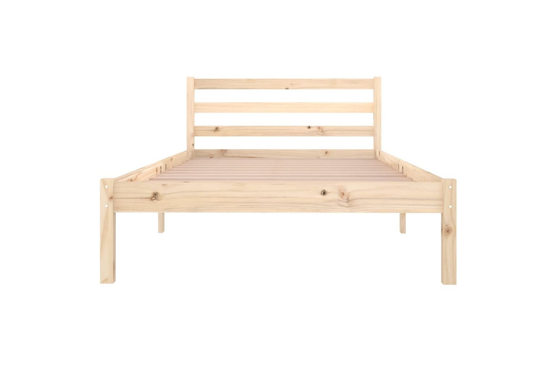 Sengeramme heltre furu 100x200 cm - Brun - Møbler - Senger - Sengeramme & sengestamme