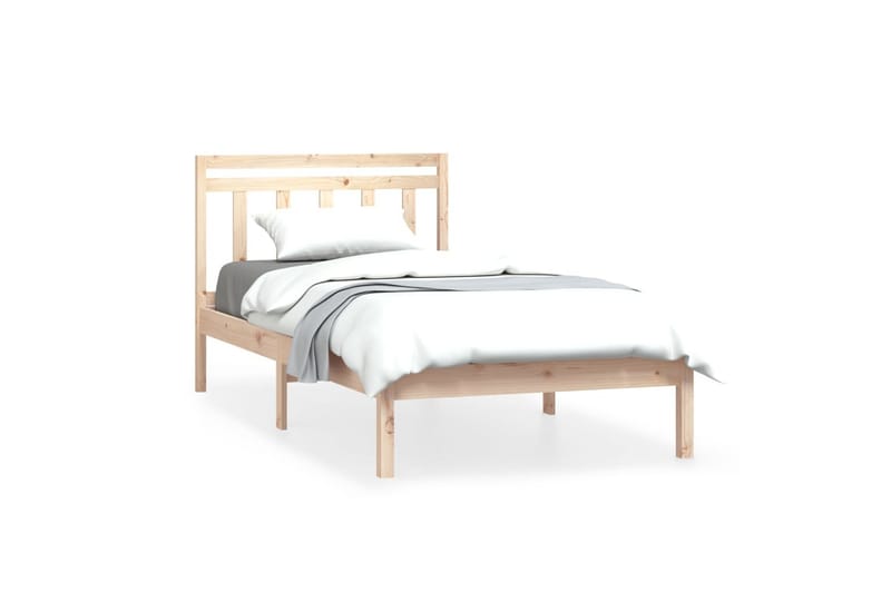 Sengeramme heltre furu 100x200 cm - Brun - Møbler - Senger - Sengeramme & sengestamme