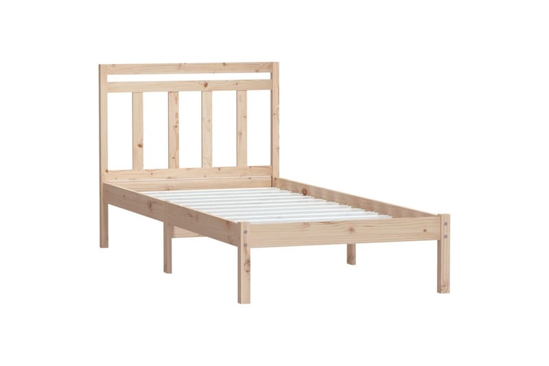 Sengeramme heltre furu 100x200 cm - Brun - Møbler - Senger - Sengeramme & sengestamme