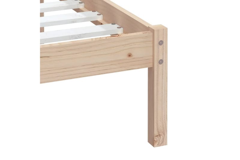 Sengeramme heltre furu 100x200 cm - Brun - Møbler - Senger - Sengeramme & sengestamme