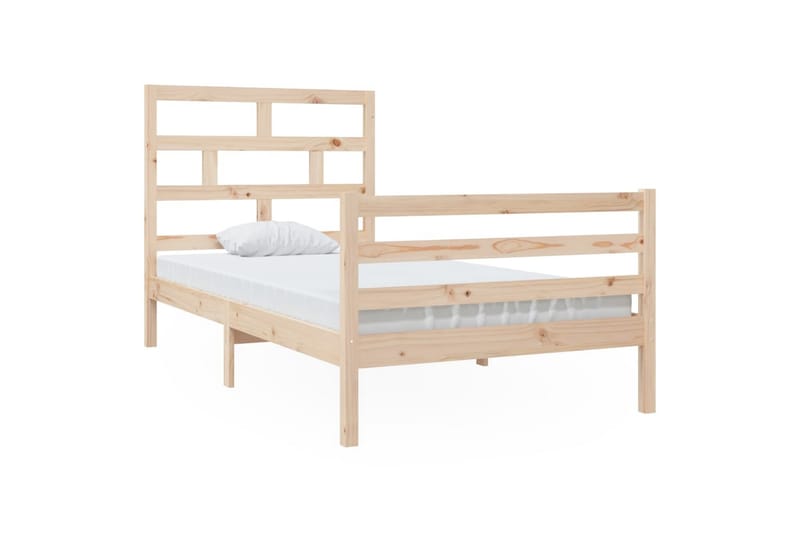 Sengeramme heltre furu 100x200 cm - Brun - Møbler - Senger - Sengeramme & sengestamme