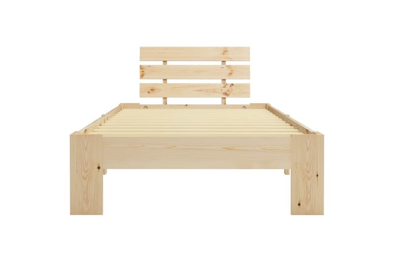 Sengeramme heltre furu 100x200 cm - Brun - Møbler - Senger - Sengeramme & sengestamme