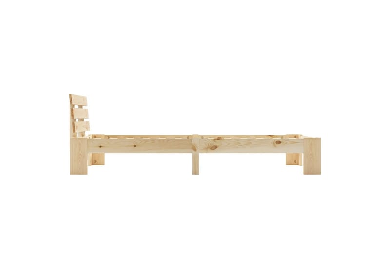 Sengeramme heltre furu 100x200 cm - Brun - Møbler - Senger - Sengeramme & sengestamme