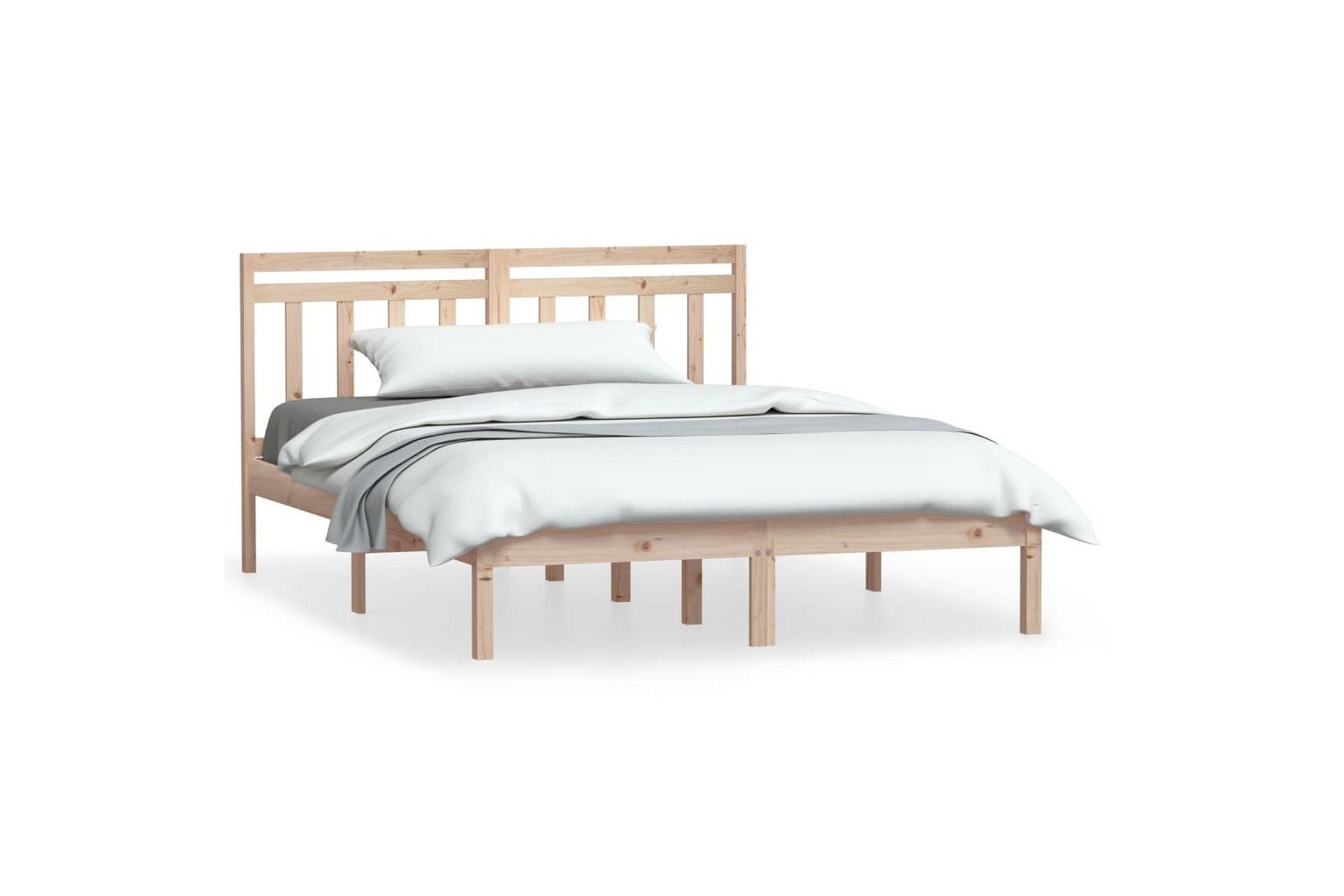 Sengeramme heltre furu 120x200 cm - Brun - Møbler - Senger - Sengeramme & sengestamme