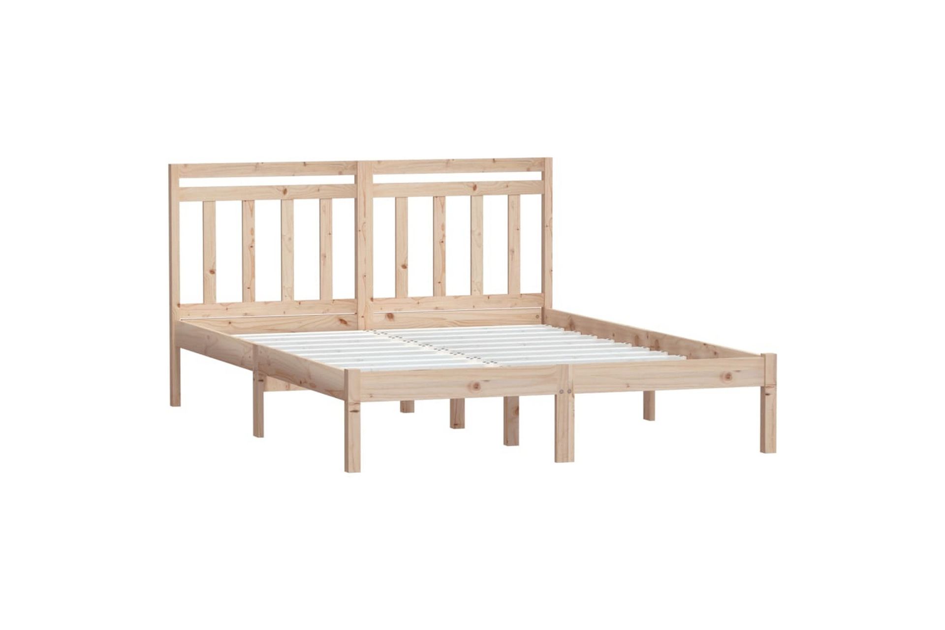Sengeramme heltre furu 120x200 cm - Brun - Møbler - Senger - Sengeramme & sengestamme