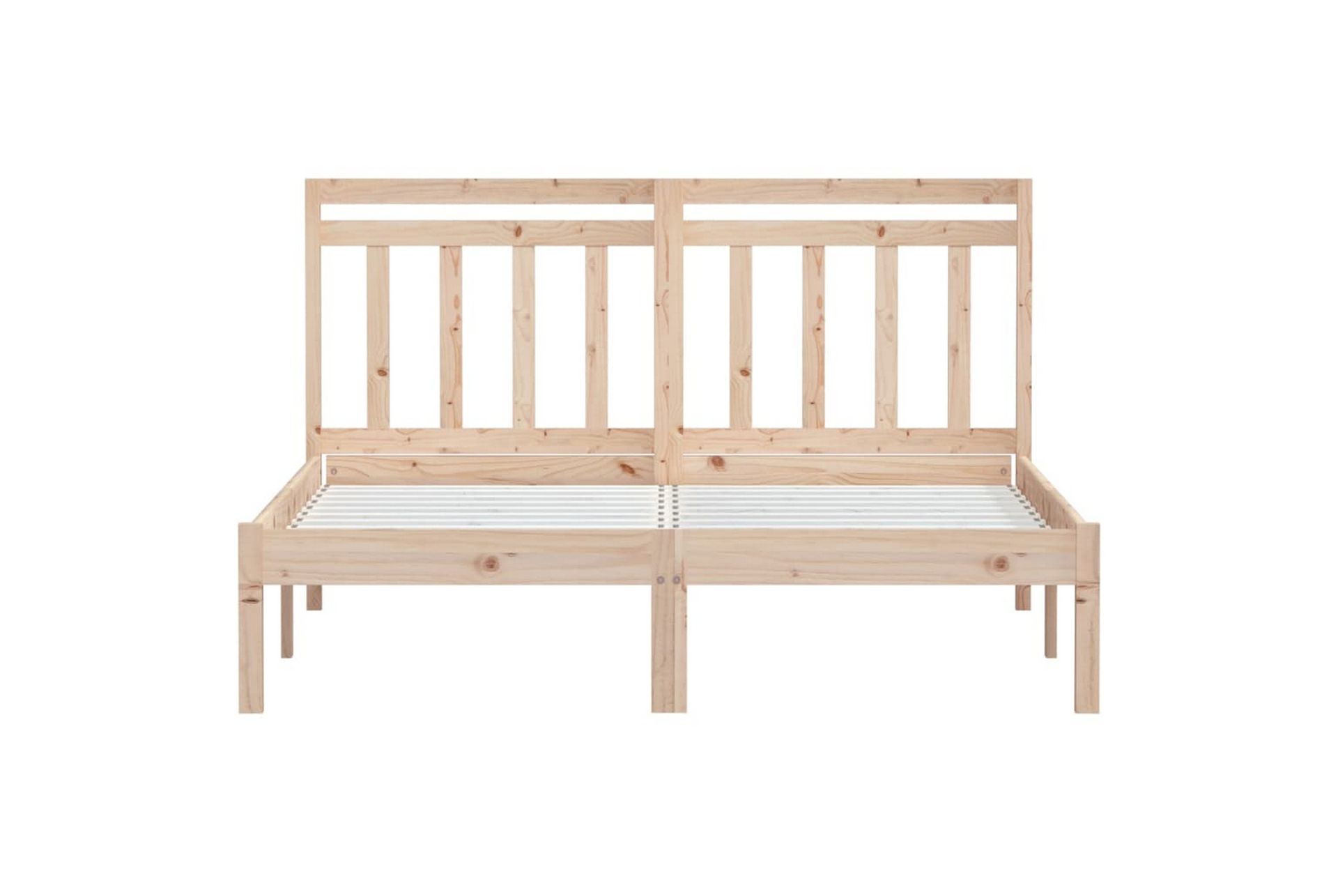 Sengeramme heltre furu 120x200 cm - Brun - Møbler - Senger - Sengeramme & sengestamme