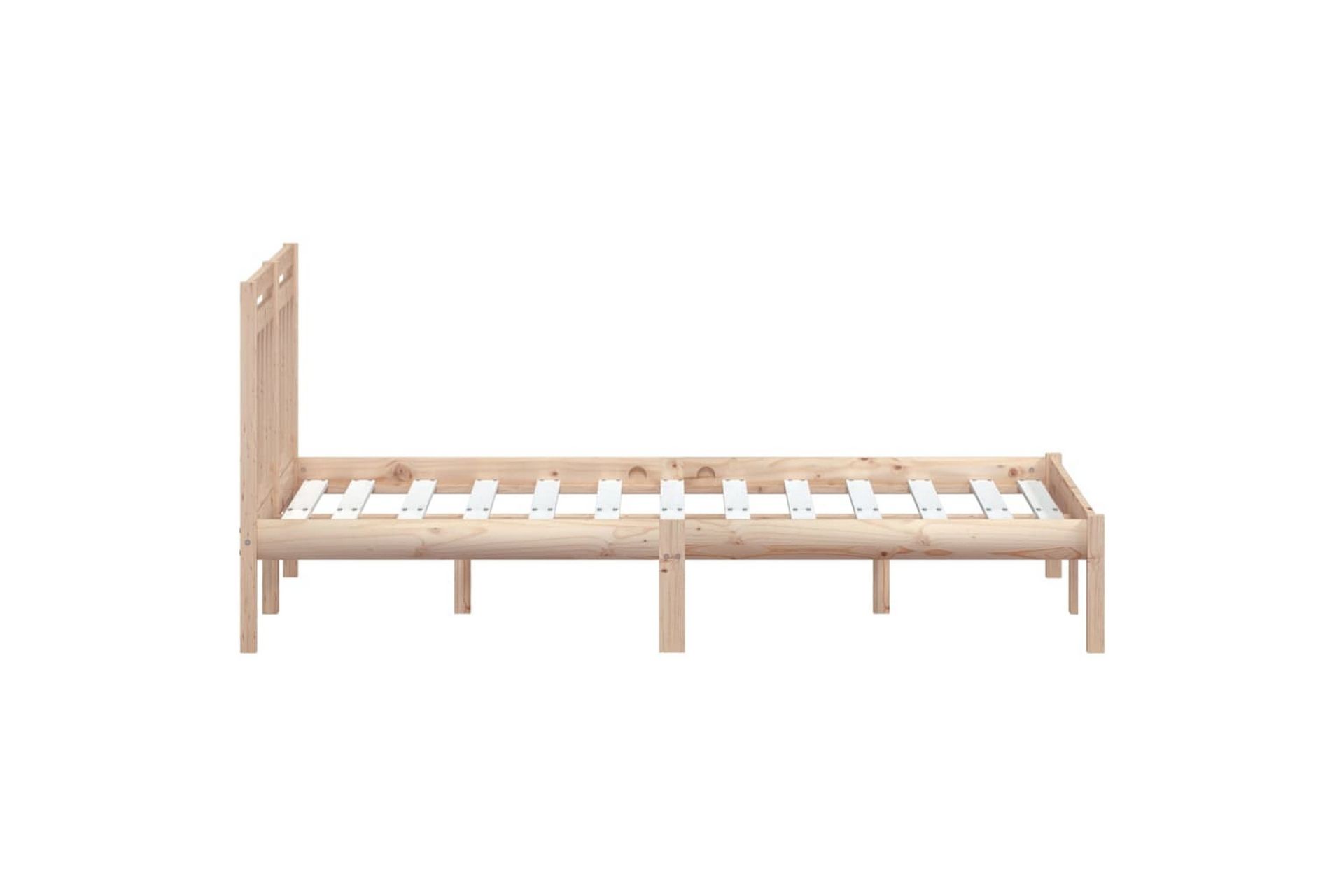 Sengeramme heltre furu 120x200 cm - Brun - Møbler - Senger - Sengeramme & sengestamme