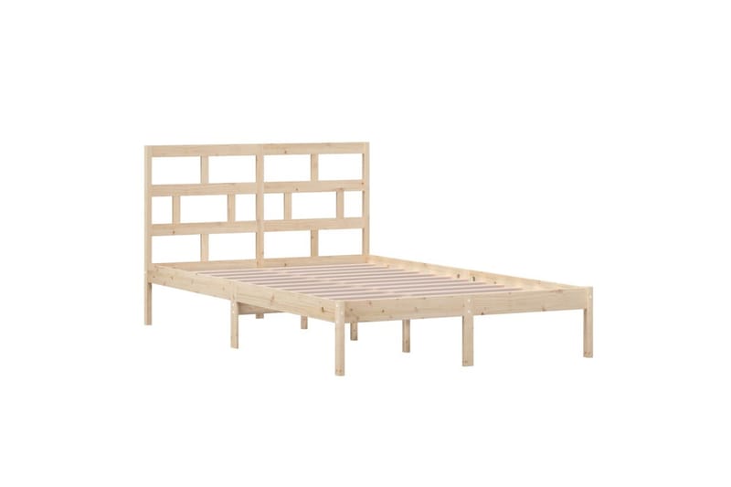 Sengeramme heltre furu 120x200 cm - Brun - Møbler - Senger - Sengeramme & sengestamme