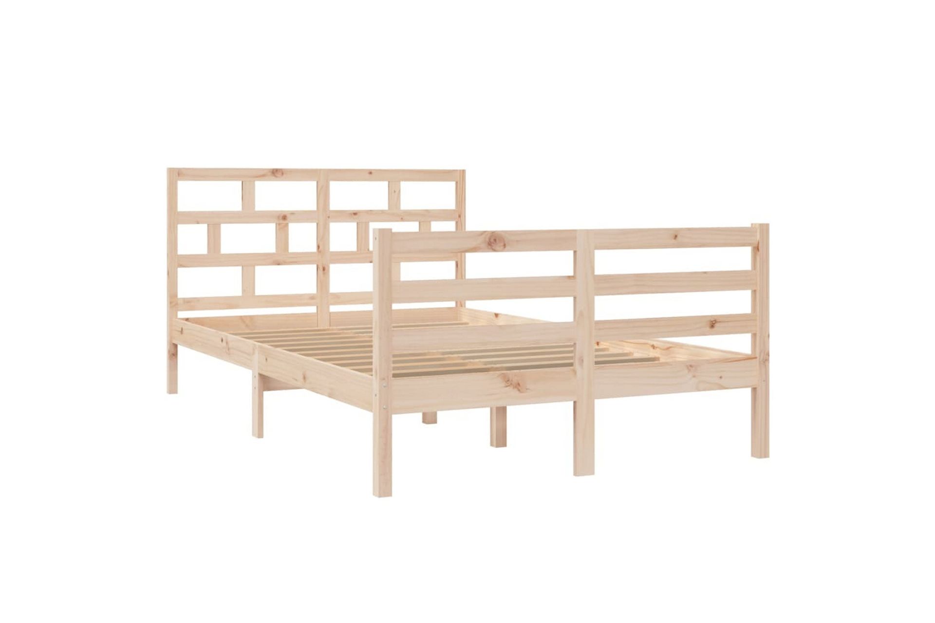Sengeramme heltre furu 120x200 cm - Brun - Møbler - Senger - Sengeramme & sengestamme
