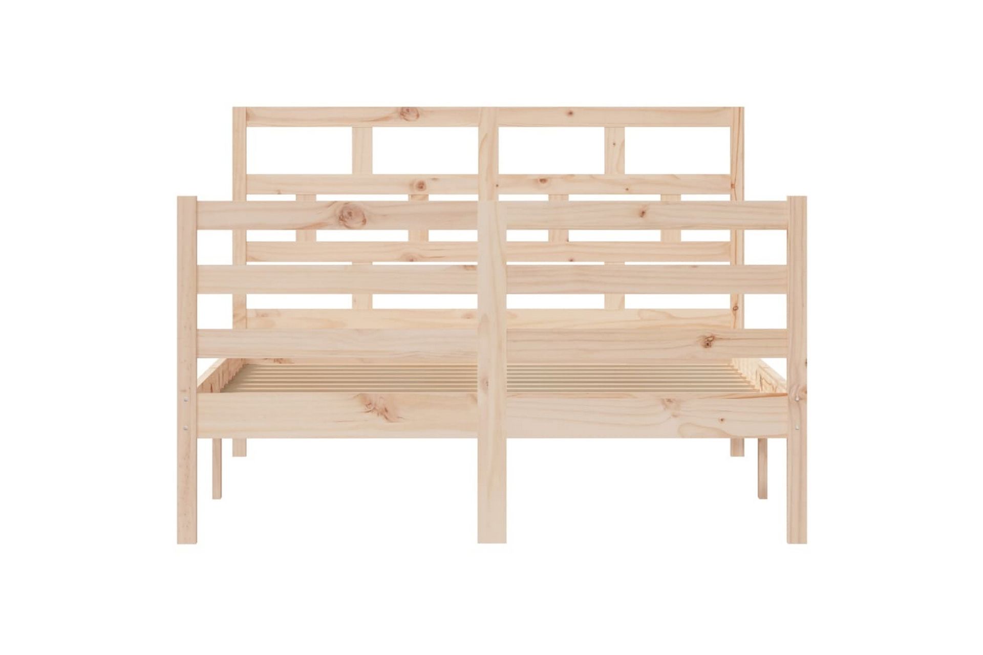 Sengeramme heltre furu 120x200 cm - Brun - Møbler - Senger - Sengeramme & sengestamme