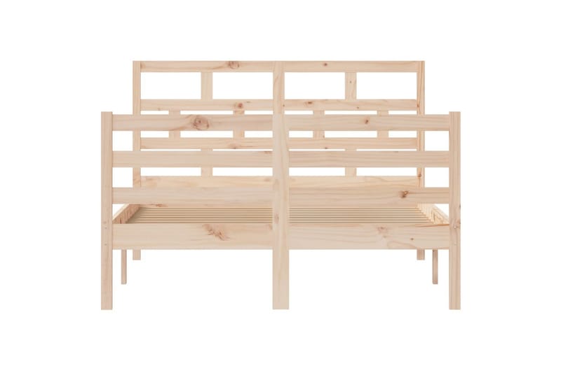 Sengeramme heltre furu 120x200 cm - Brun - Møbler - Senger - Sengeramme & sengestamme