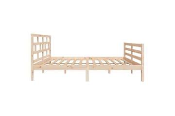 Sengeramme heltre furu 120x200 cm - Brun - Møbler - Senger - Sengeramme & sengestamme