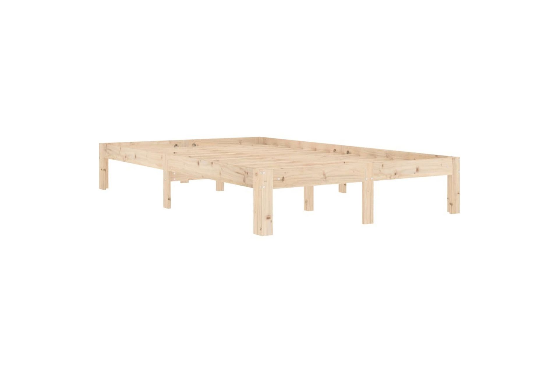 Sengeramme heltre furu 120x200 cm - Brun - Møbler - Senger - Sengeramme & sengestamme