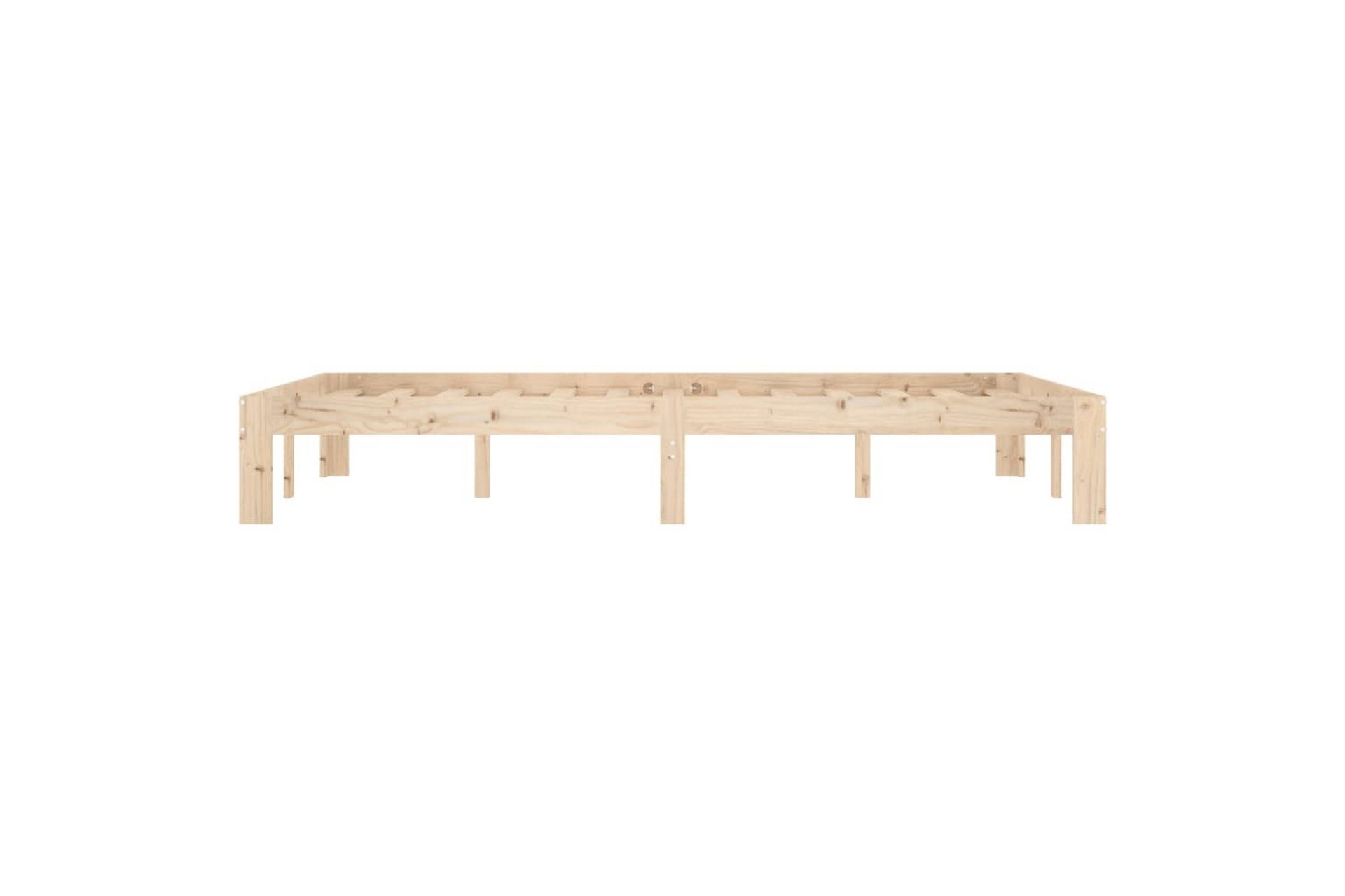 Sengeramme heltre furu 120x200 cm - Brun - Møbler - Senger - Sengeramme & sengestamme