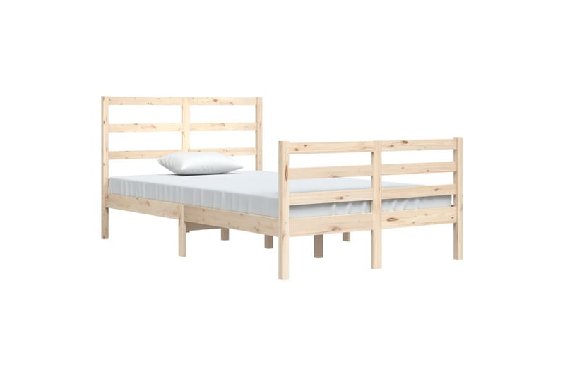 Sengeramme heltre furu 120x200 cm - Brun - Møbler - Senger - Sengeramme & sengestamme