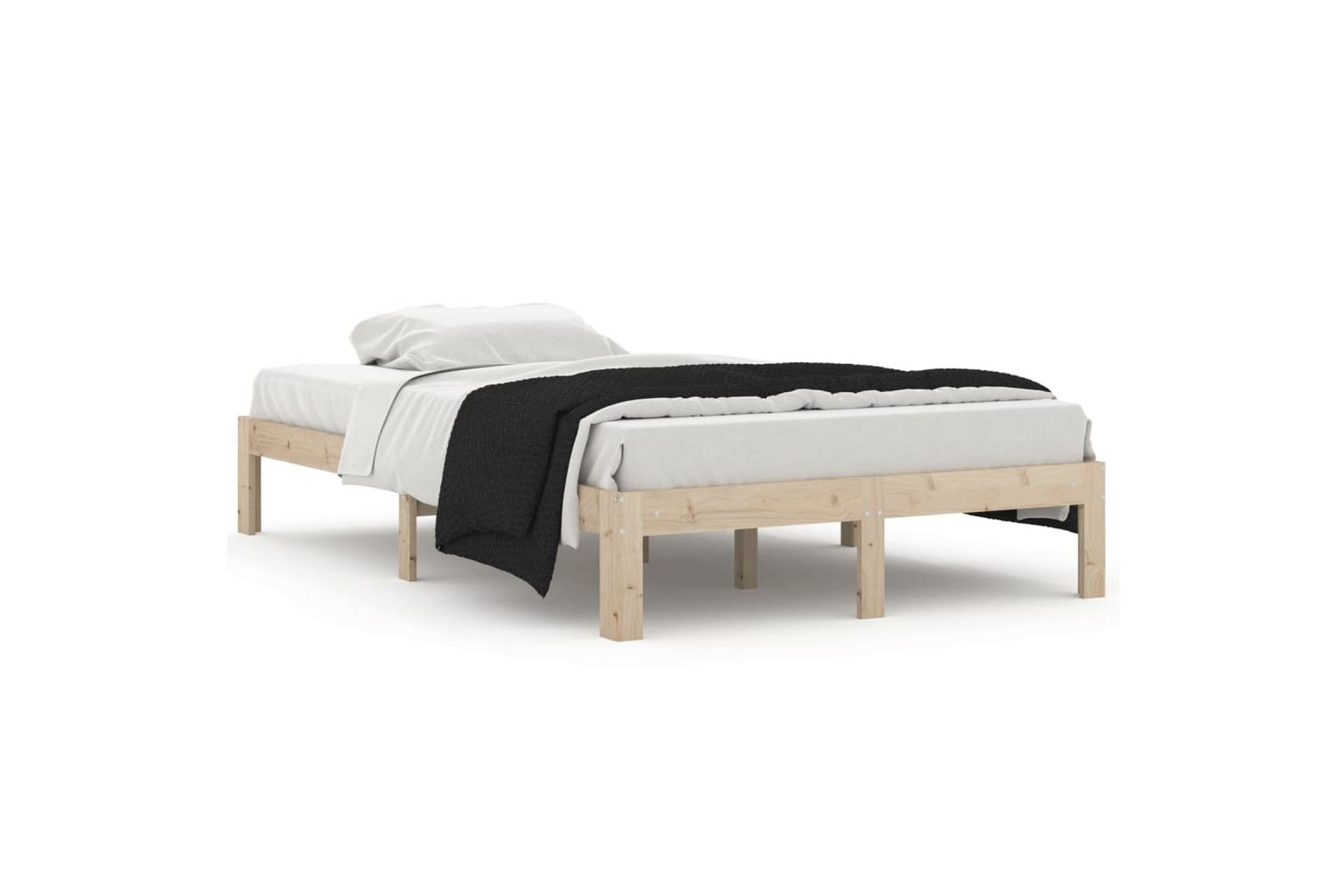 Sengeramme heltre furu 120x200 cm - Brun - Møbler - Senger - Sengeramme & sengestamme
