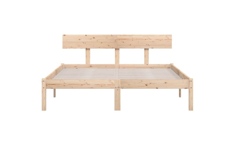 Sengeramme heltre furu 135x190 cm UK Double - Brun - Møbler - Senger - Sengeramme & sengestamme