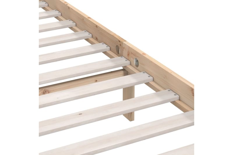 Sengeramme heltre furu 135x190 cm UK Double - Brun - Møbler - Senger - Sengeramme & sengestamme