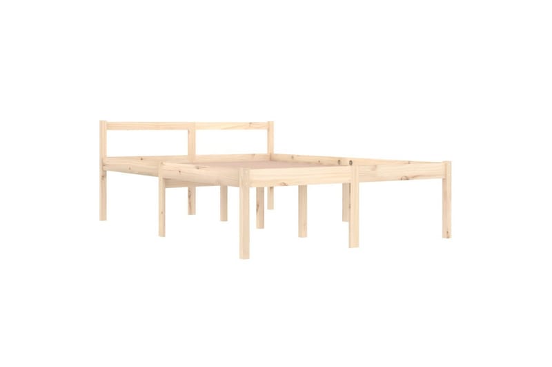 Sengeramme heltre furu 140x190 cm - Brun - Møbler - Senger - Sengeramme & sengestamme