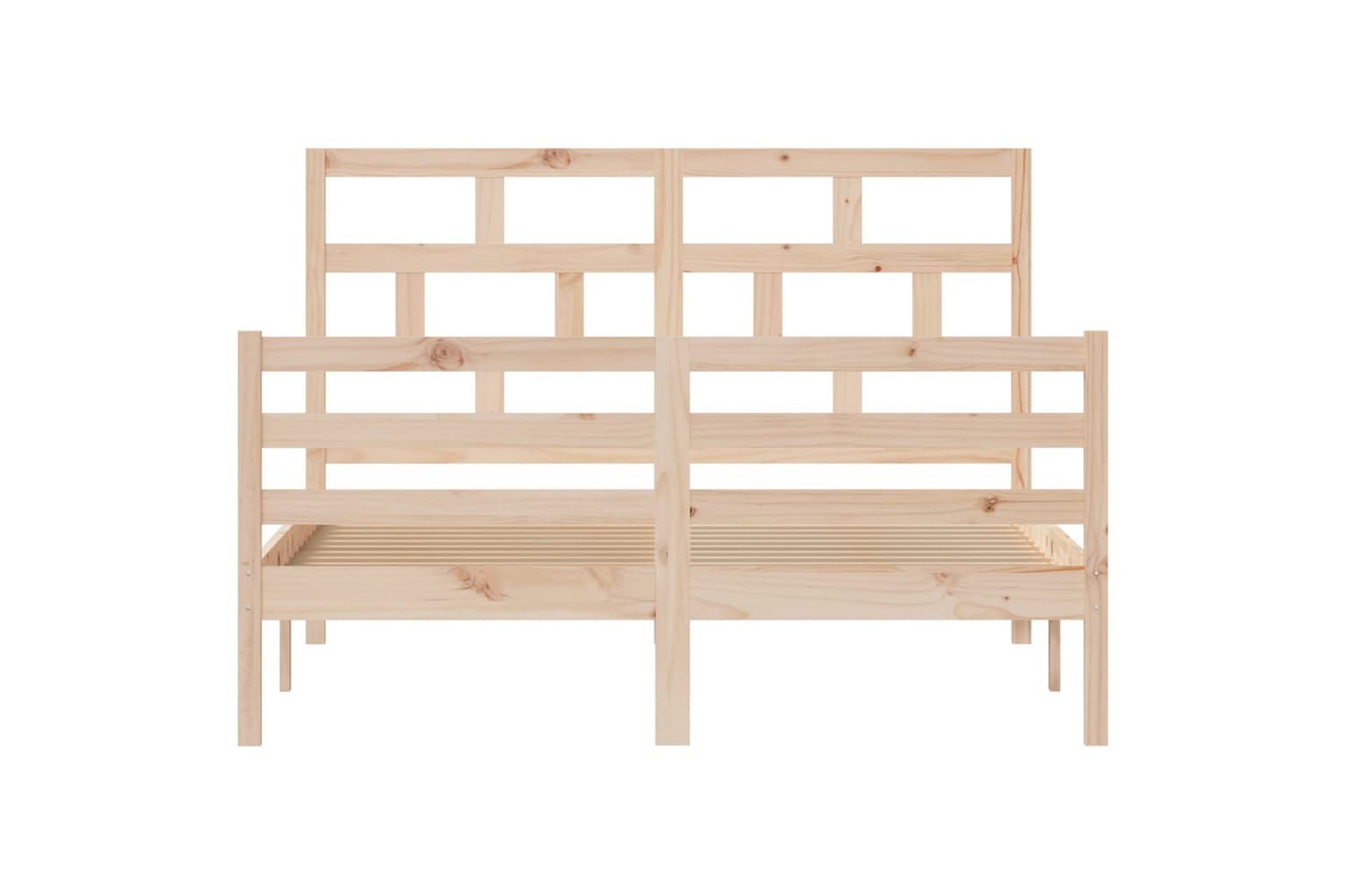 Sengeramme heltre furu 140x190 cm - Brun - Møbler - Senger - Sengeramme & sengestamme
