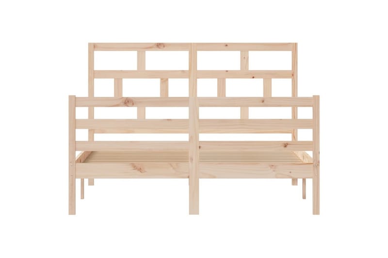 Sengeramme heltre furu 140x190 cm - Brun - Møbler - Senger - Sengeramme & sengestamme