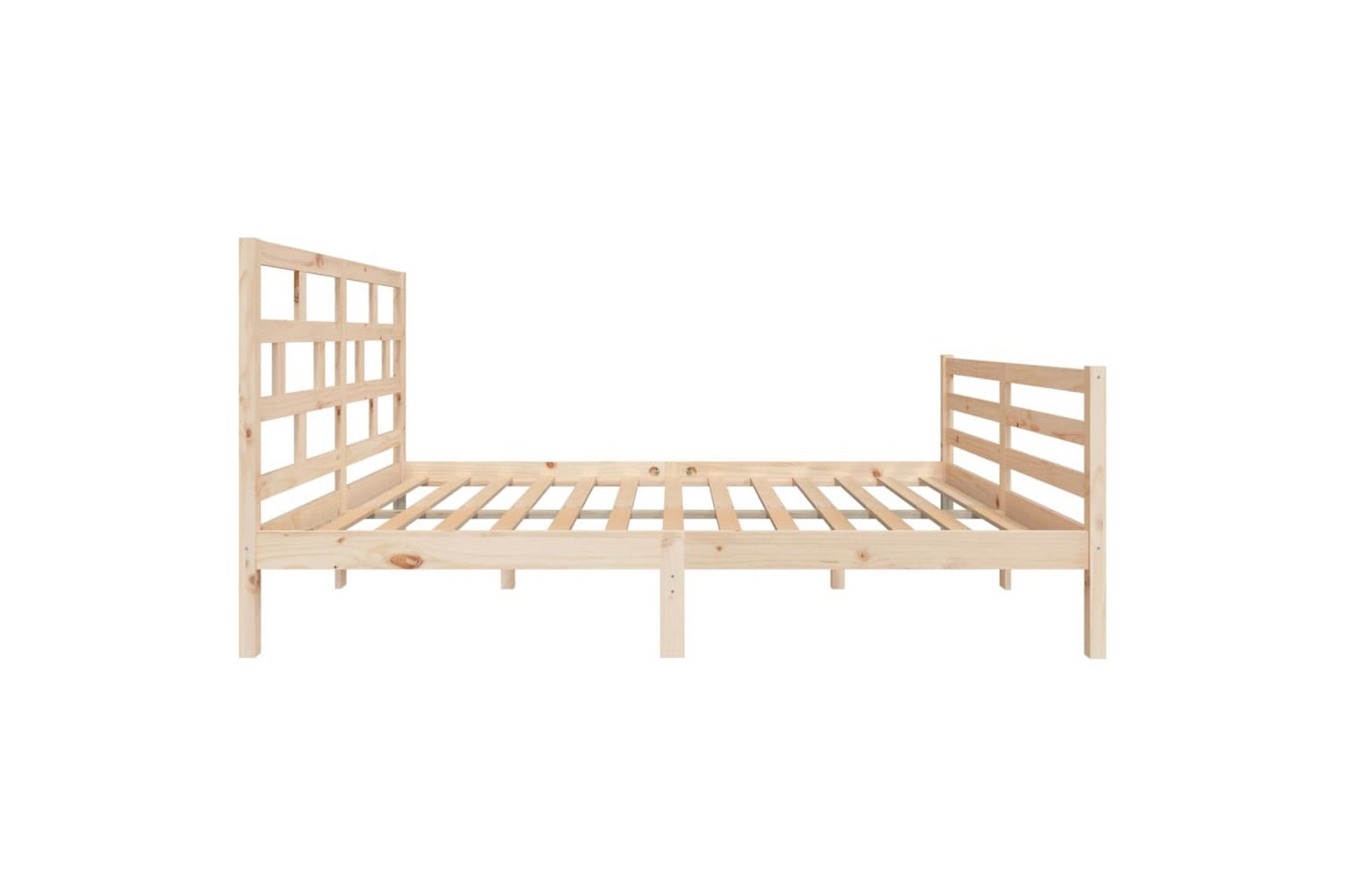 Sengeramme heltre furu 140x190 cm - Brun - Møbler - Senger - Sengeramme & sengestamme