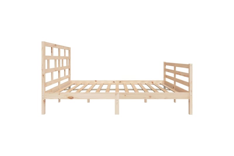 Sengeramme heltre furu 140x190 cm - Brun - Møbler - Senger - Sengeramme & sengestamme