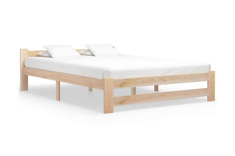 Sengeramme heltre furu 140x200 cm - Brun - Møbler - Senger - Sengeramme & sengestamme