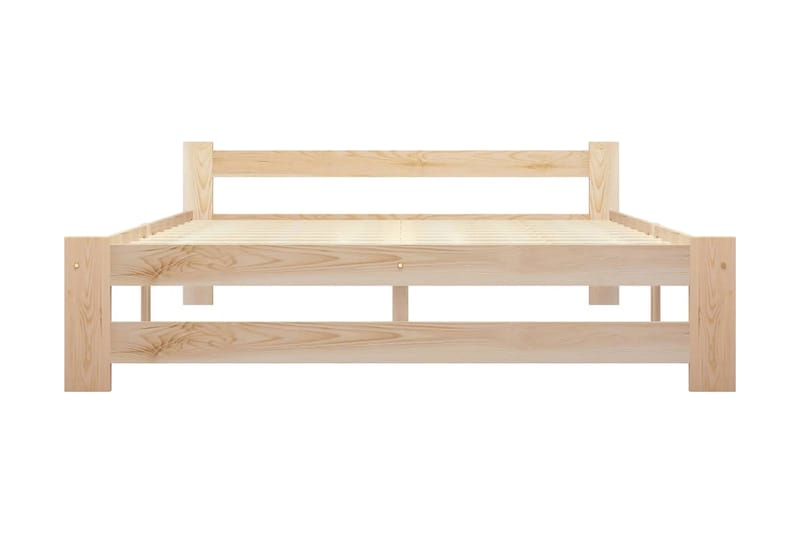 Sengeramme heltre furu 140x200 cm - Brun - Møbler - Senger - Sengeramme & sengestamme
