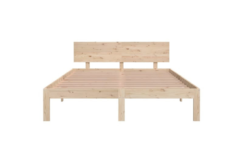 Sengeramme heltre furu 140x200 cm - Brun - Møbler - Senger - Sengeramme & sengestamme