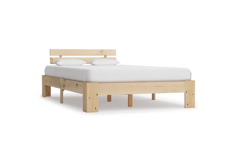 Sengeramme heltre furu 140x200 cm - Brun - Møbler - Senger - Sengeramme & sengestamme