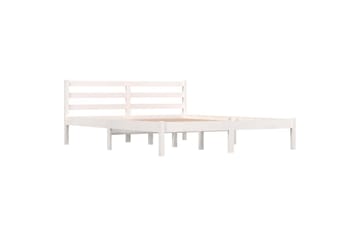 Sengeramme heltre furu 150x200 cm hvit 5FT King Size - Hvit - Møbler - Senger - Sengeramme & sengestamme