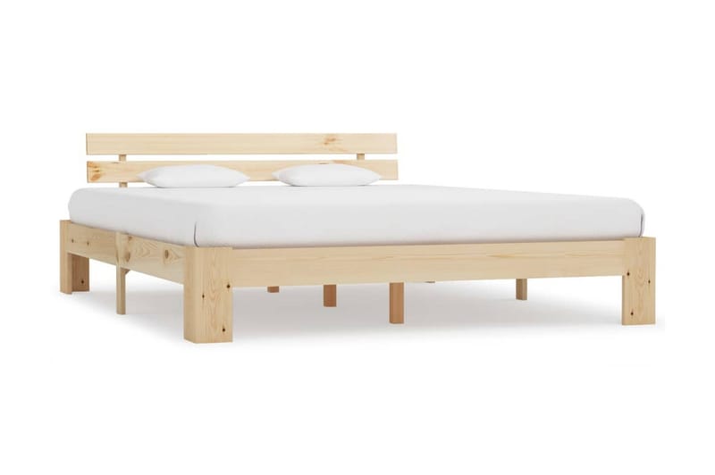 Sengeramme heltre furu 160x200 cm - Brun - Møbler - Senger - Sengeramme & sengestamme