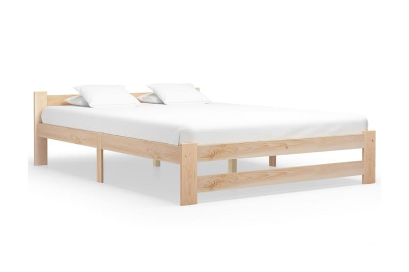 Sengeramme heltre furu 160x200 cm - Brun - Møbler - Senger - Sengeramme & sengestamme