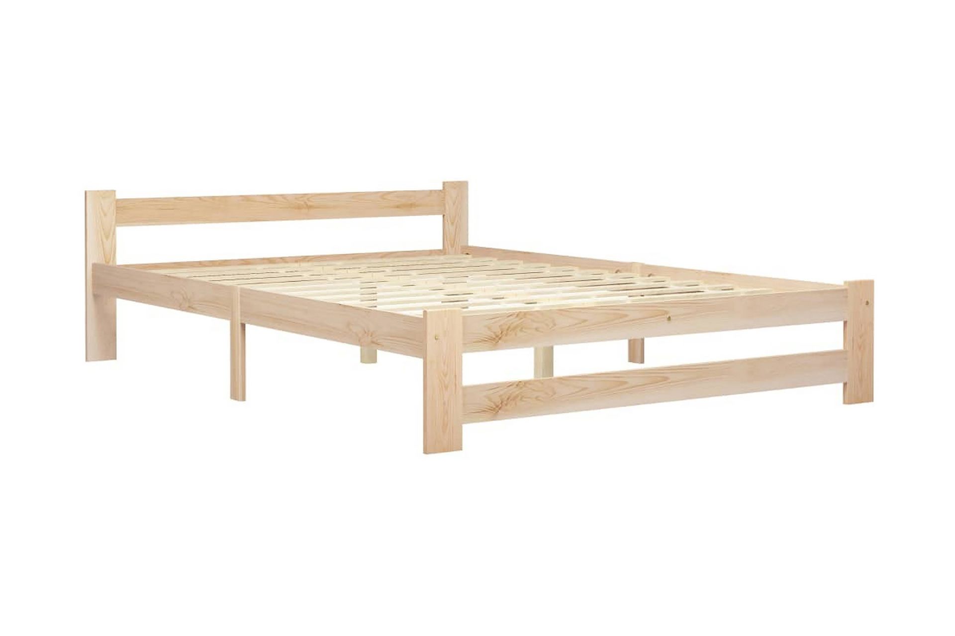 Sengeramme heltre furu 160x200 cm - Brun - Møbler - Senger - Sengeramme & sengestamme