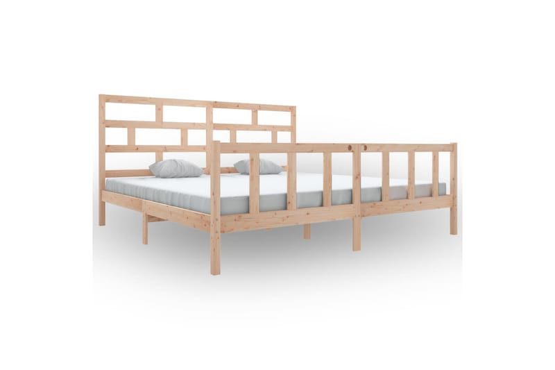 Sengeramme heltre furu 180x200 cm 6FT Super King - Brun - Møbler - Senger - Sengeramme & sengestamme