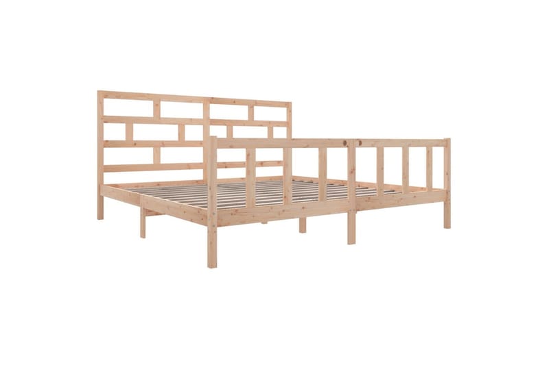 Sengeramme heltre furu 180x200 cm 6FT Super King - Brun - Møbler - Senger - Sengeramme & sengestamme