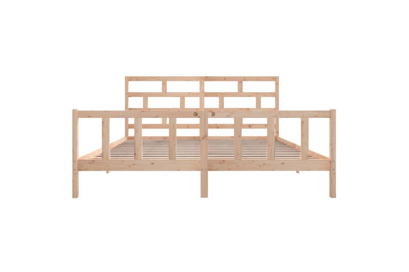 Sengeramme heltre furu 180x200 cm 6FT Super King - Brun - Møbler - Senger - Sengeramme & sengestamme