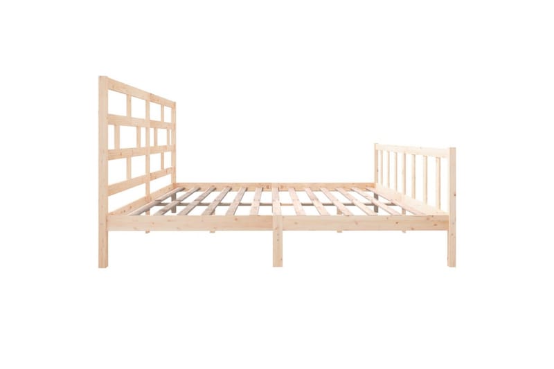 Sengeramme heltre furu 180x200 cm 6FT Super King - Brun - Møbler - Senger - Sengeramme & sengestamme
