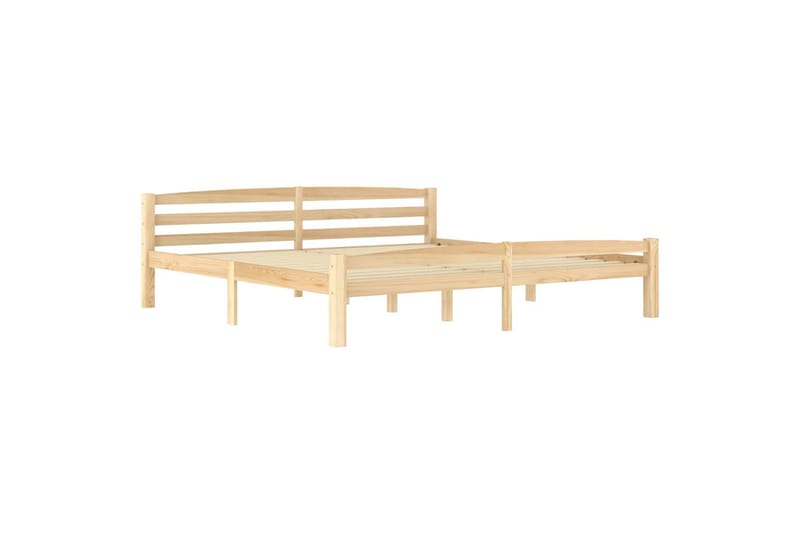 Sengeramme heltre furu 200x200 cm - Brun - Møbler - Senger - Sengeramme & sengestamme