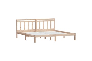 Sengeramme heltre furu 200x200 cm - Brun - Møbler - Senger - Sengeramme & sengestamme