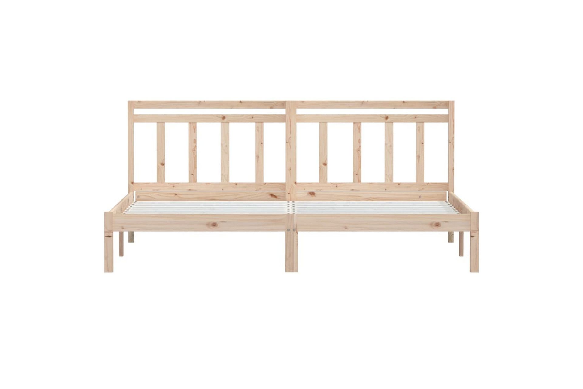 Sengeramme heltre furu 200x200 cm - Brun - Møbler - Senger - Sengeramme & sengestamme