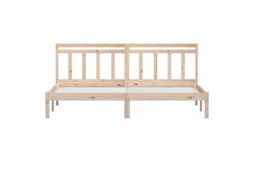 Sengeramme heltre furu 200x200 cm - Brun - Møbler - Senger - Sengeramme & sengestamme