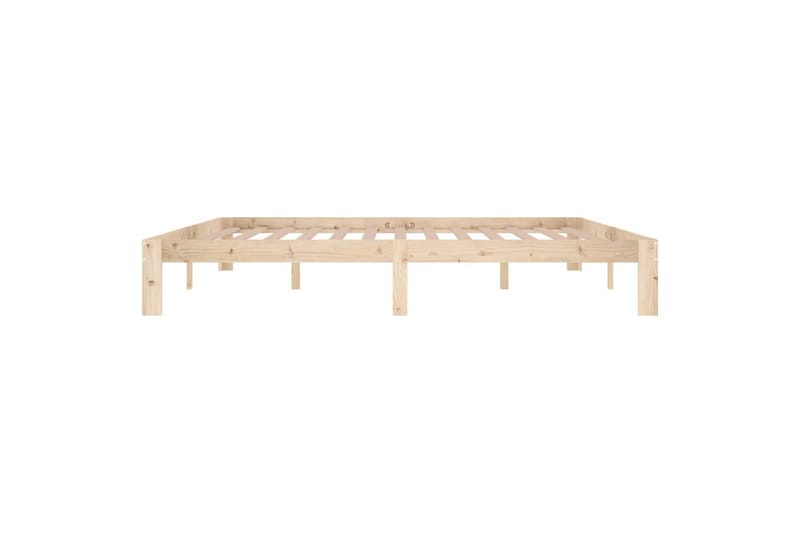Sengeramme heltre furu 200x200 cm - Brun - Møbler - Senger - Sengeramme & sengestamme
