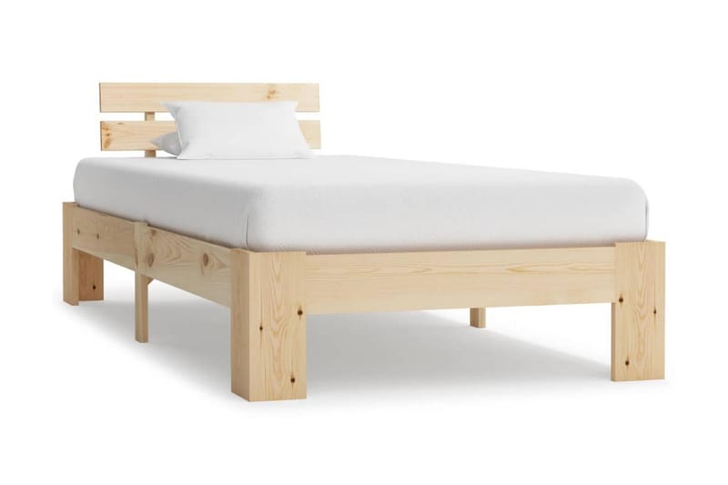 Sengeramme heltre furu 90x200 cm - Brun - Møbler - Senger - Sengeramme & sengestamme
