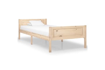 Sengeramme heltre furu 90x200 cm - Brun - Møbler - Senger - Sengeramme & sengestamme