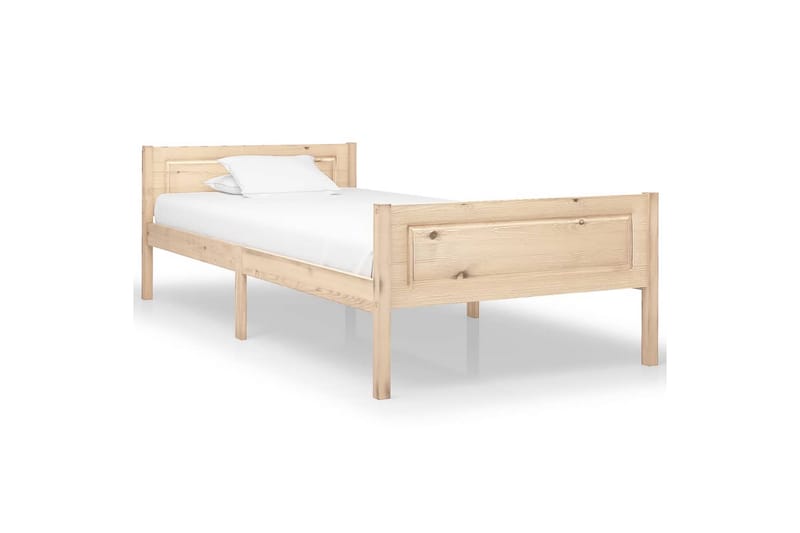 Sengeramme heltre furu 90x200 cm - Brun - Møbler - Senger - Sengeramme & sengestamme