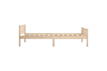 Sengeramme heltre furu 90x200 cm - Brun - Møbler - Senger - Sengeramme & sengestamme