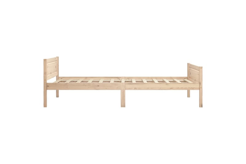 Sengeramme heltre furu 90x200 cm - Brun - Møbler - Senger - Sengeramme & sengestamme